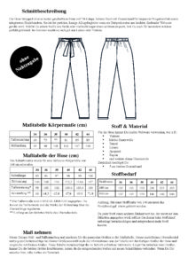 Schnittduett Hose Wrapped - Hose mit Schleife um den Bund Schnittmuster - Wir bieten moderne Schnittmuster für Damen