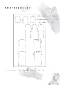 Schnittmuster Shirts Damen im Set: Modular Collection - Schnittduett - Schnittmuster Rollkragenpullover, U-Boot-Shirt und T-Shirt - Moderne Schnittmuster für Frauen, die minimalistische Mode lieben