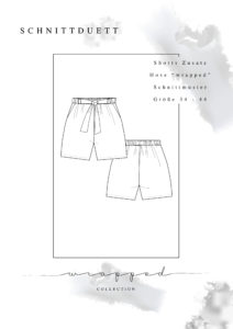 Kostenloses Schnittmuster Shorts Add-On Wrapped - Schnittduett - Moderne Schnittmuster für Damen zum Selbernähen