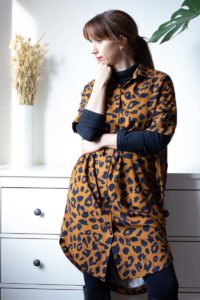 Schnittmuster Blusenkleid Cocoon nähen mit Leoprint