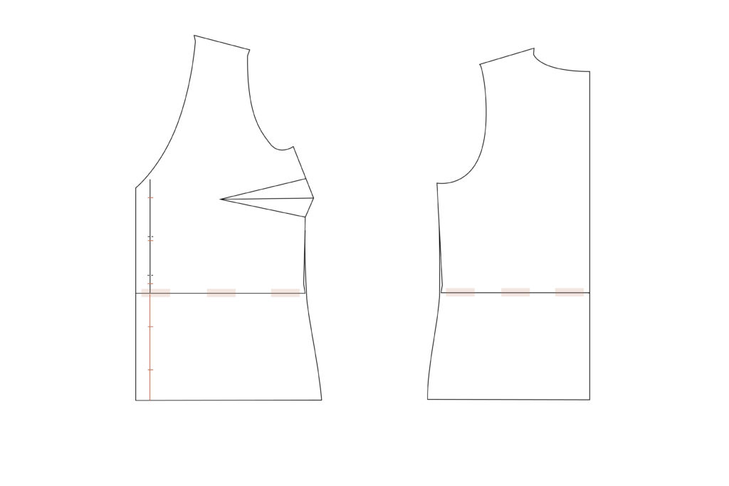 Patternhack: Schnittmuster Kleid Daalia als Bluse nähen von Fredi Seemannsgarn handmade