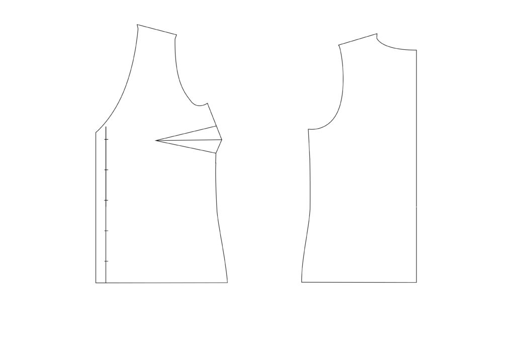 Patternhack: Schnittmuster Kleid Daalia als Bluse nähen von Fredi Seemannsgarn handmade